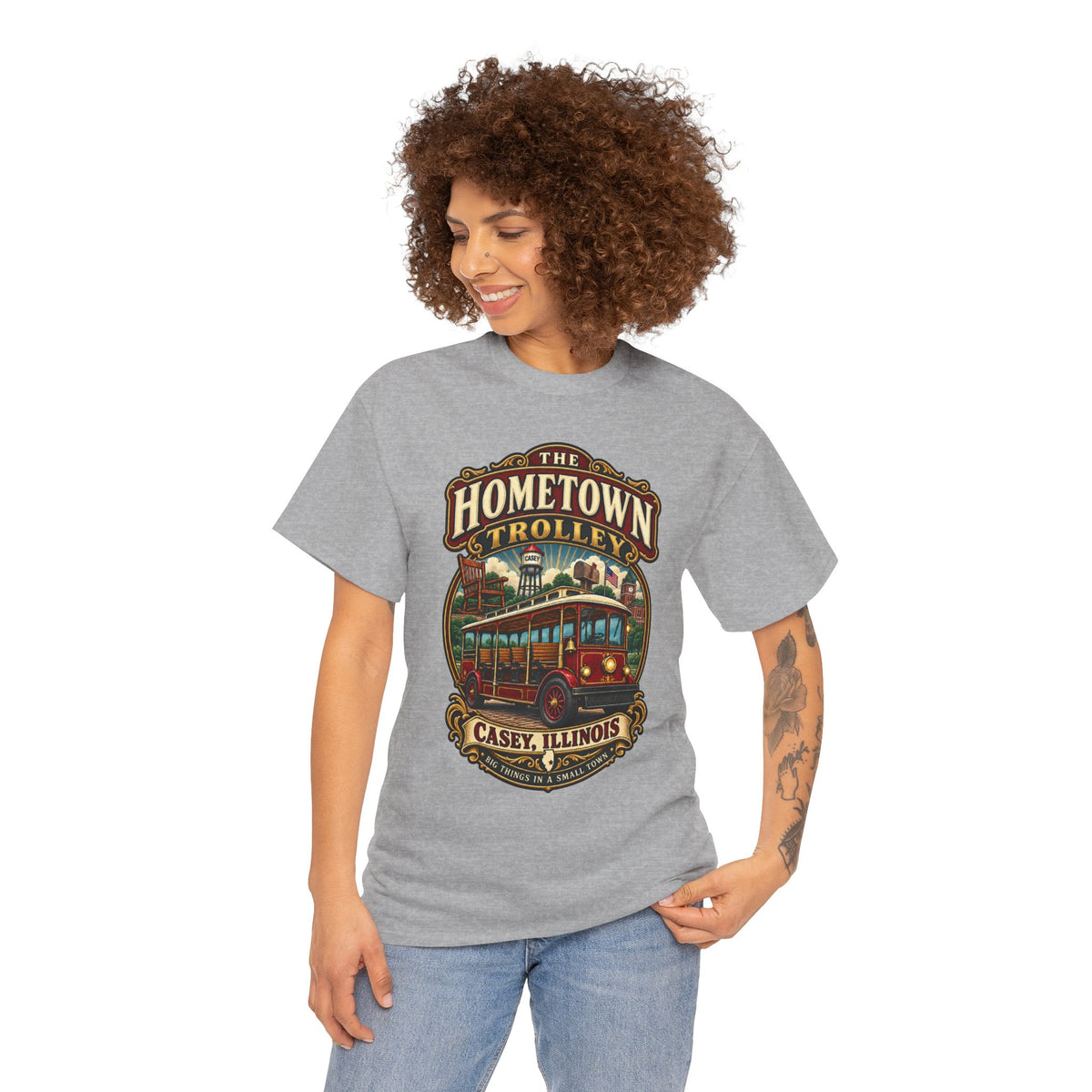 The Hometown Trolley Tee — Casey, Illinois Vintage Transit Shirt