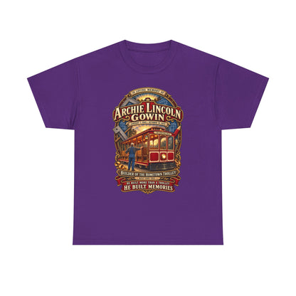 Vintage Trolley Memorial Tee - "Archie Lincoln Gowin" Legacy Shirt