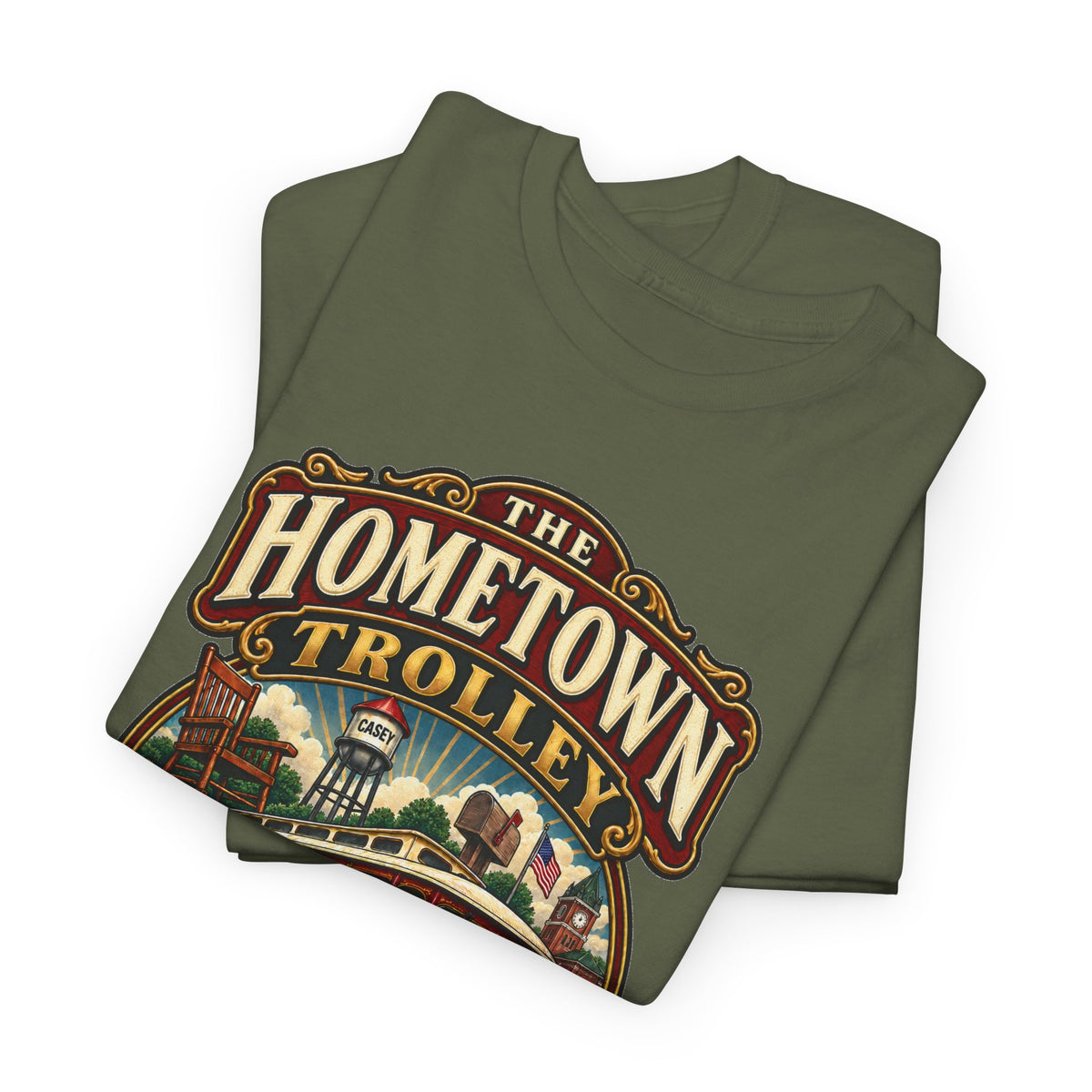 The Hometown Trolley Tee — Casey, Illinois Vintage Transit Shirt