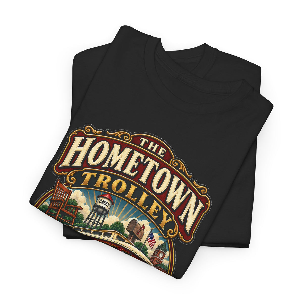 The Hometown Trolley Tee — Casey, Illinois Vintage Transit Shirt