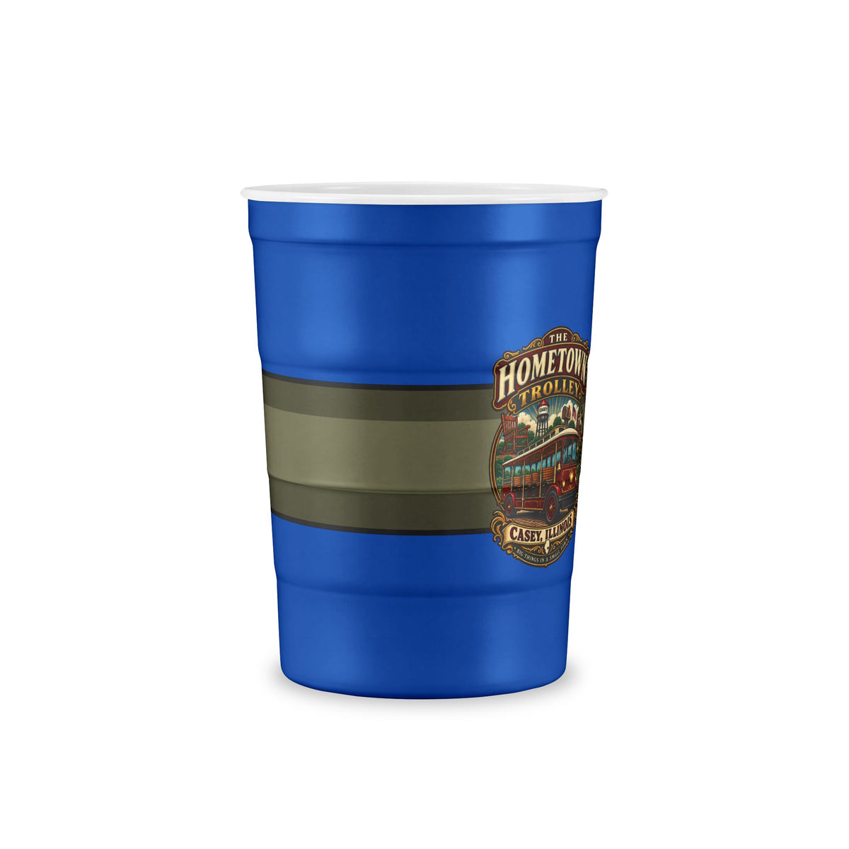 The Hometown Trolley Recyclable Steel Cup