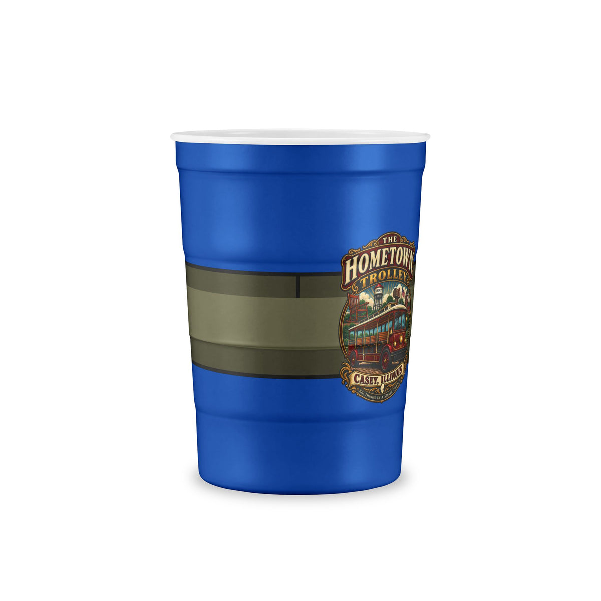 The Hometown Trolley Recyclable Steel Cup