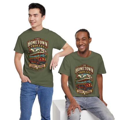 The Hometown Trolley Tee — Casey, Illinois Vintage Transit Shirt