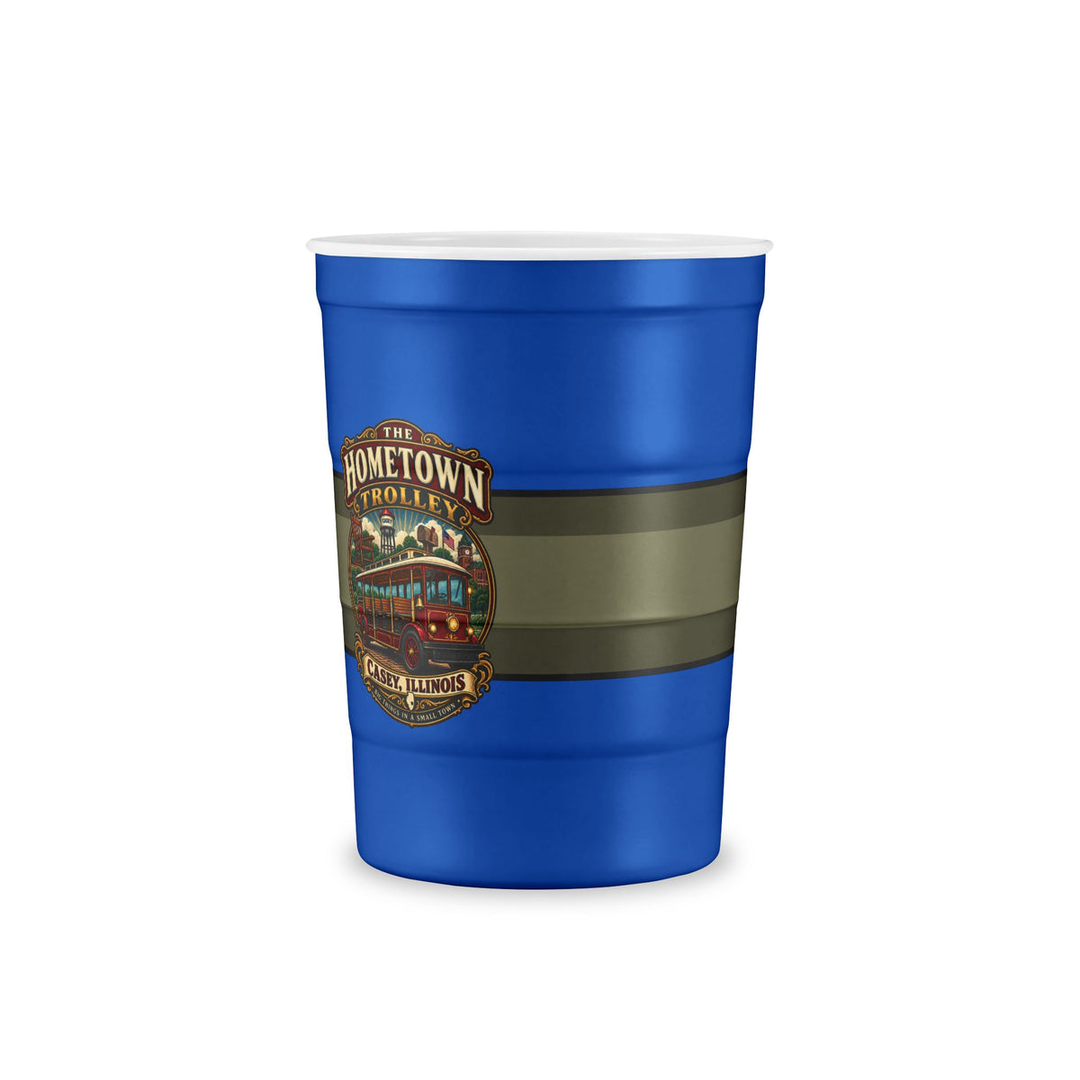 The Hometown Trolley Recyclable Steel Cup