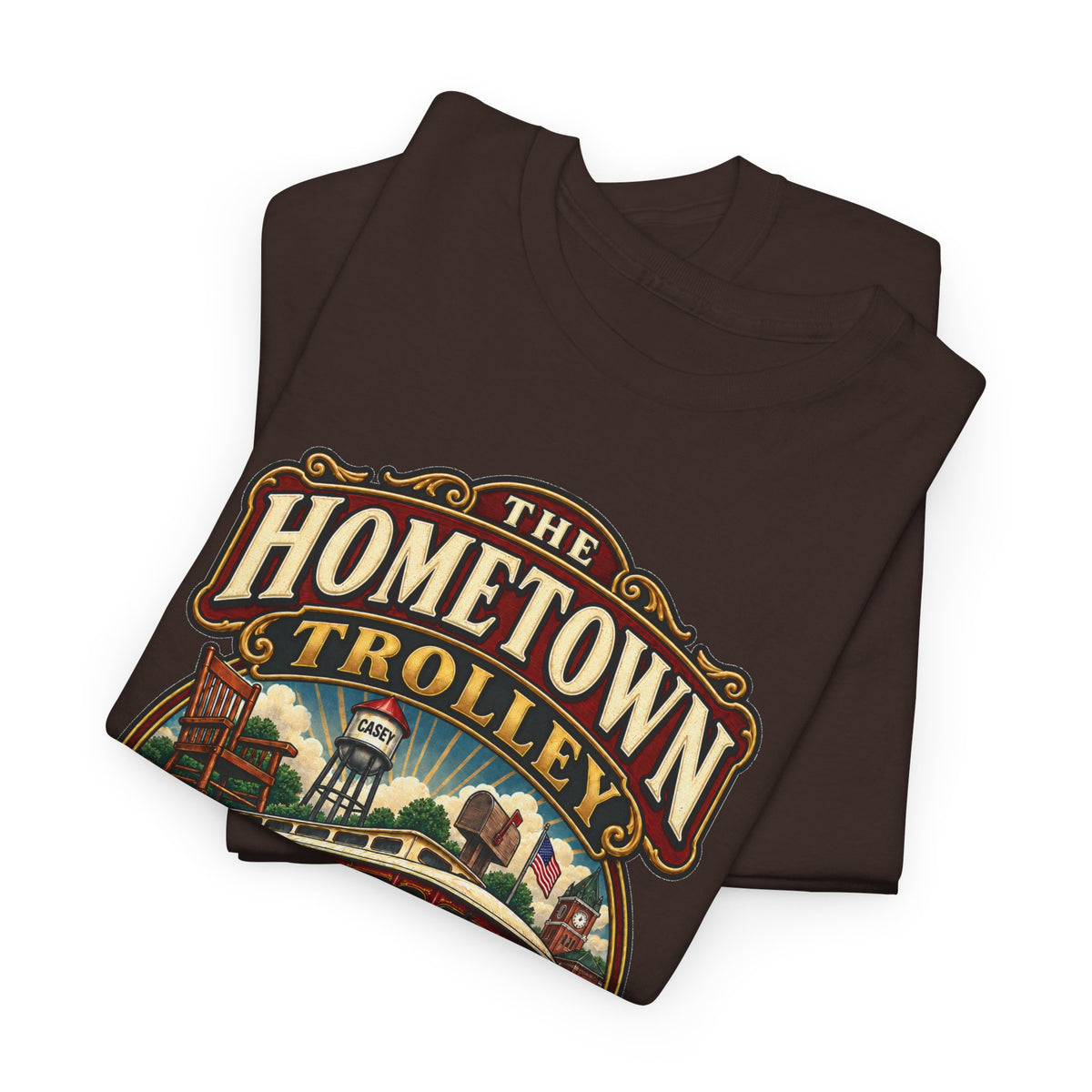 The Hometown Trolley Tee — Casey, Illinois Vintage Transit Shirt