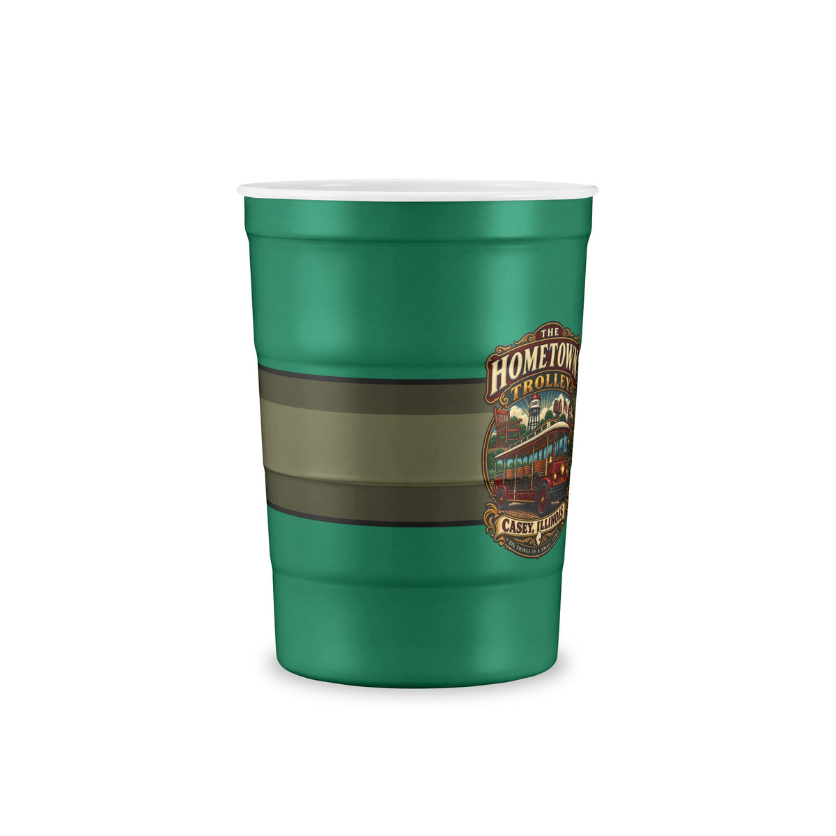 The Hometown Trolley Recyclable Steel Cup