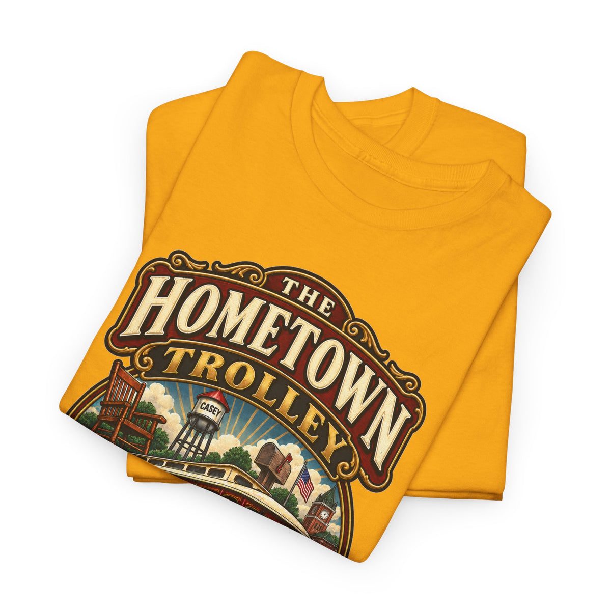 The Hometown Trolley Tee — Casey, Illinois Vintage Transit Shirt